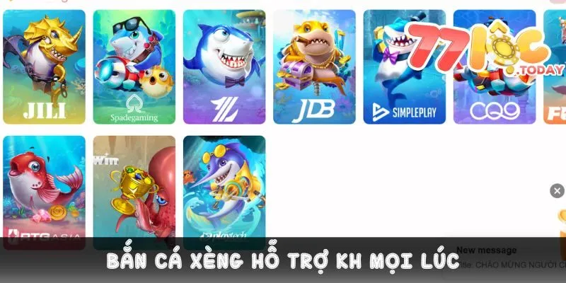 Bắn cá xèng luôn có chế độ CSKH tận tâm 24/7