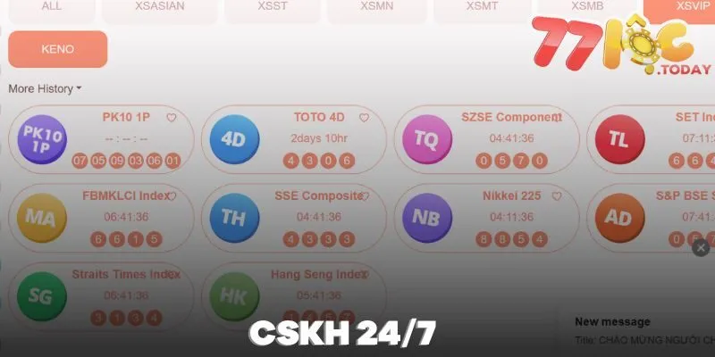 Dịch vụ CSKH tại hệ thống quay số 77loc chuyên nghiệp